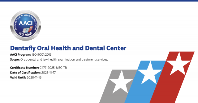 dentafly AACI healthcare ISO